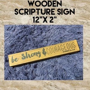 Wooden Scripture Sign Decor🙏🏼